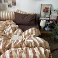 mixinni Retro Striped Duvet Cover Set King by mixinni