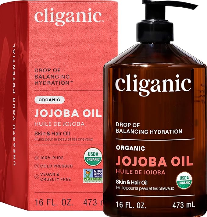 Cliganic Organic Jojoba Oil 16oz by Cliganic