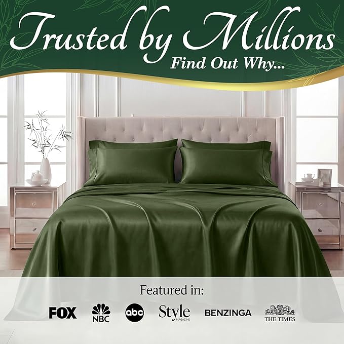 DECOLURE 100% Viscose Derived from Bamboo Sheets Queen Size - Image 5