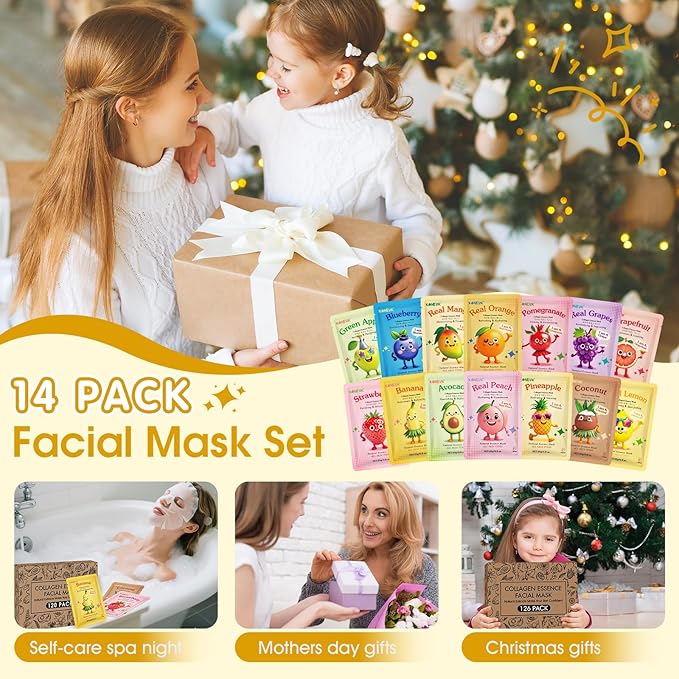 KONEUK 126 Pack Sheet Hydrating Face Masks Skincare - Image 6