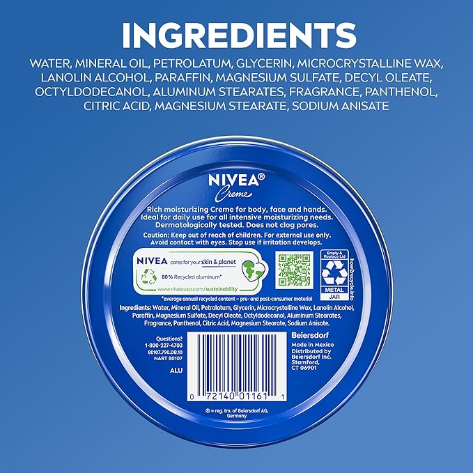 NIVEA Creme Body, Face and Hand Moisturizing Cream - Image 11