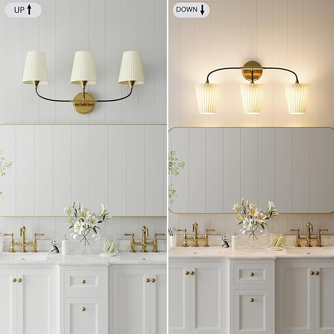 Bathroom Light Fixtures Over Mirror, 3 Light Vanity Light - Image 8