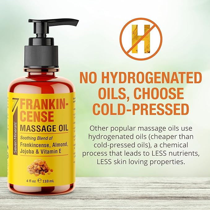 Seven Minerals Frankincense Massage Oil - Image 2