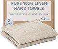100% European Linen Hand Towels by THINGSTORIES