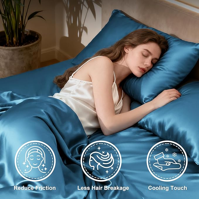 Love's cabin Full Size Satin Sheet Sets - Image 3