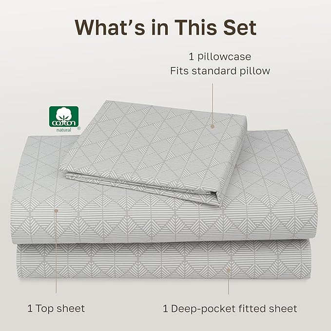 California Design Den Soft Twin Size 100% Cotton Sheet Sets, 400 Thread Count - Image 4