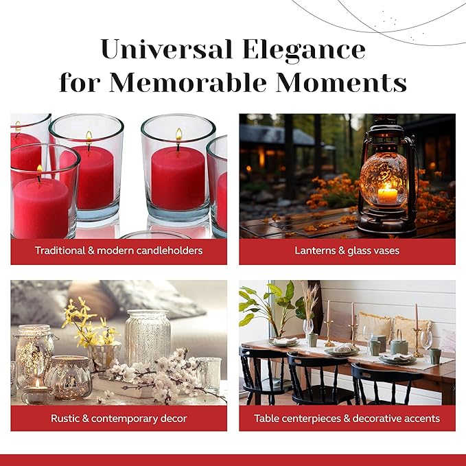 Red Apple Cinnamon Scented Votive Candles, Scented 10 Hour Burn Time - Image 5