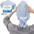 100% Cotton Hair Towel Wrap for Women, Men & Kids – Non-Microfiber 450 GSM by MAAXDRY