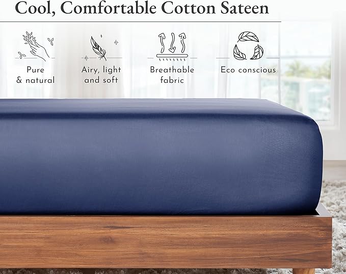 California Design Den Deep Pocket King Fitted Sheet Only, No Pop-Off Elastic - Image 6