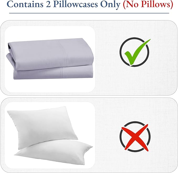 California Design Den 100% Cotton Pillow Cases Queen Set of 2, 800 Thread Count - Image 5