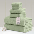 Modern Threads 6 Piece Cotton Bath Towel Set – Ultra Soft 550 GSM Towels – by ModernThreads
