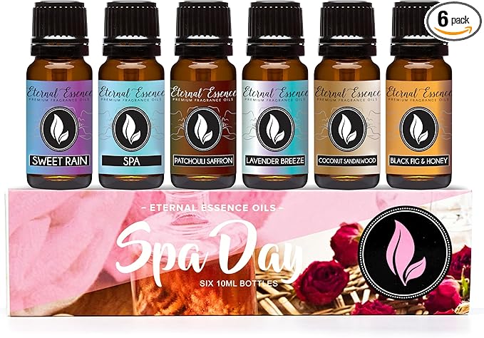 Eternal Essence Oils Spa Day Set of 6 Premium Fragrance Oils by EternalEssenceOils