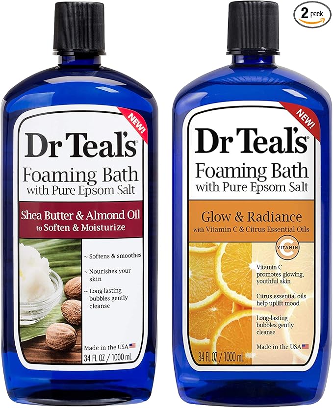 Dr Teal's Foaming Bath Combo Pack, Moisturizing Shea Butter & Almond Oil by DrTeals