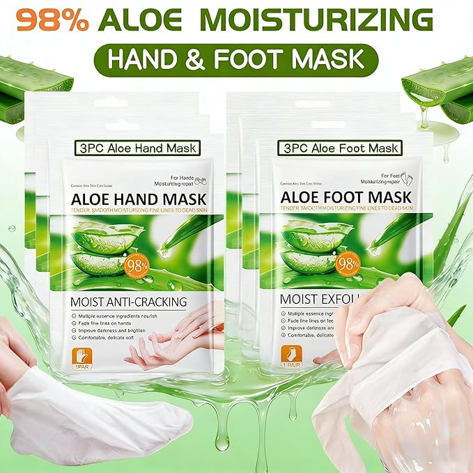 Aloe Vera Hand & Foot Mask Set - Image 2