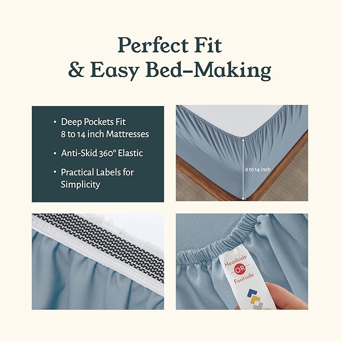 California Design Den 2-Pack Twin Bed Sheets Set - Image 6