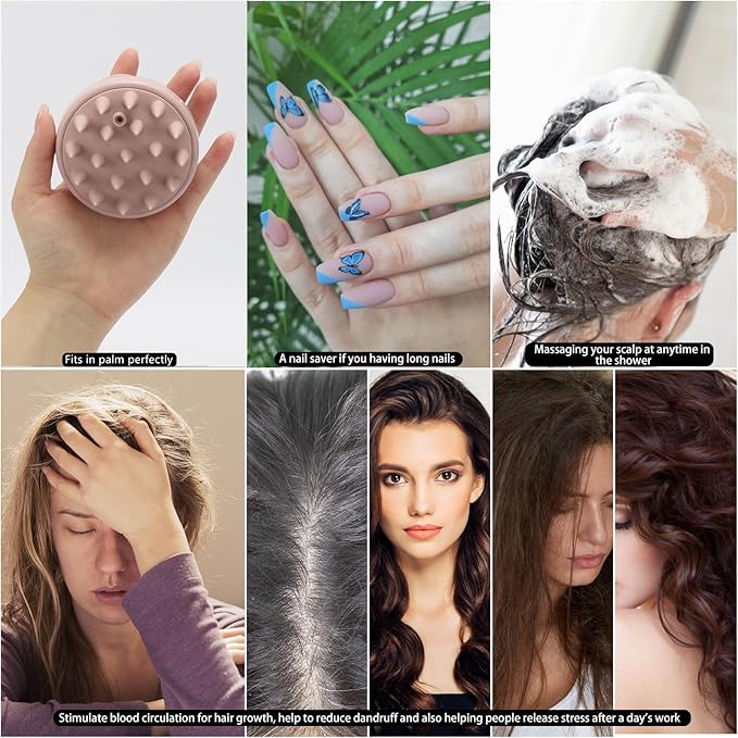 BTYMS Hair Scalp Scrubber Shampoo Brush - Image 7