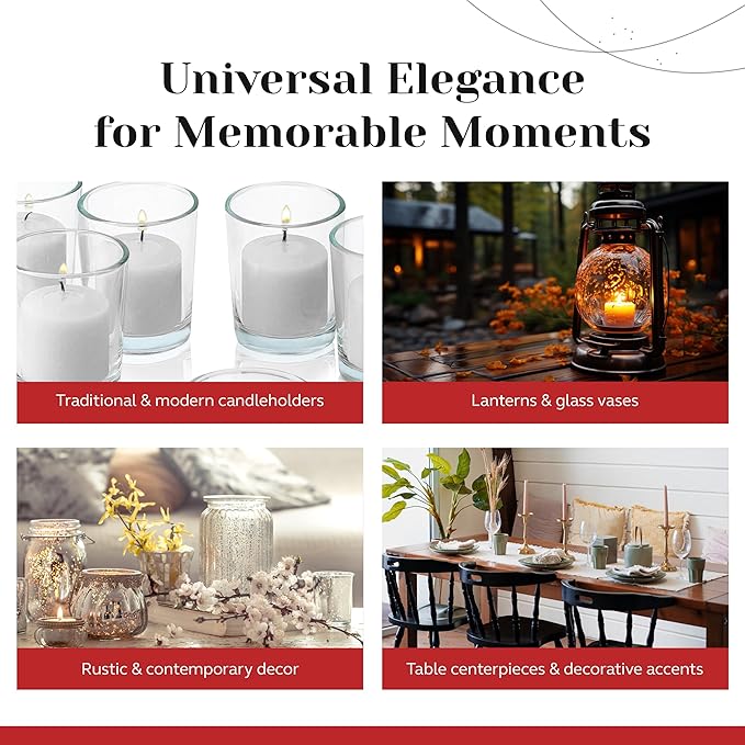 White Jasmine Scented Votive Candles, Scented 10 Hour Burn Time - Image 5
