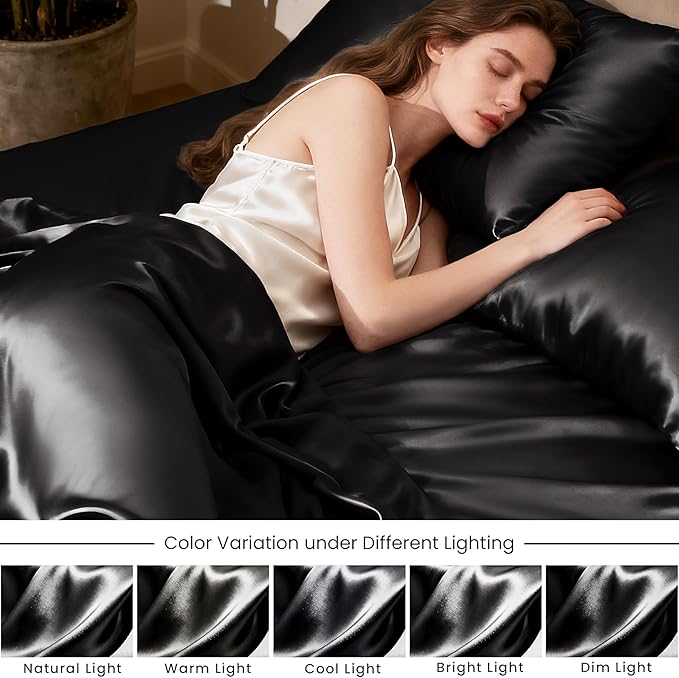 Love's cabin Satin Twin Sheets Set - Image 6