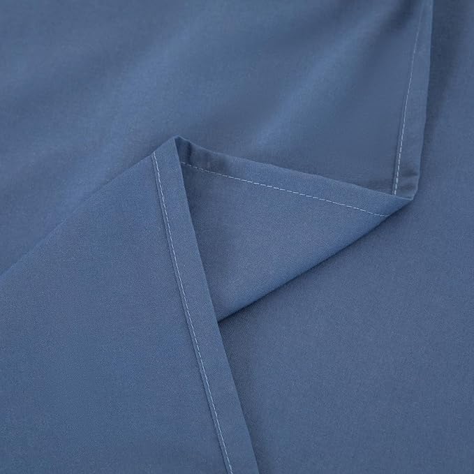 Twin Flat Sheet Only，66x96Inch Dark Blue - Image 7
