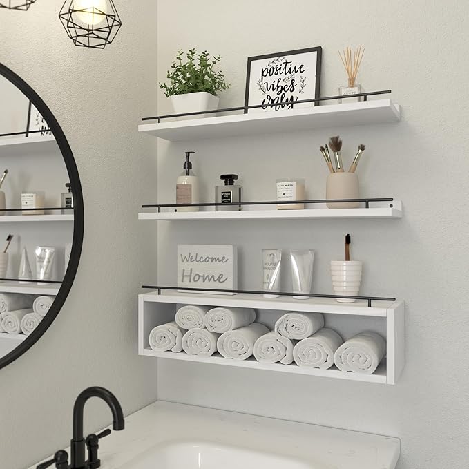 WOPITUES Floating Shelves for Wall 24 inch - Image 2