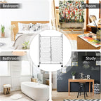 GOFLAME 15-Drawer Rolling Storage Cart, Craft Storage Cart with Removable Drawers & Lockable Wheels, Art Cart Supply Storage Organizer for Home Office Classroom, Clear