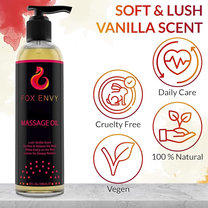 Body Massage Oil: Massage Oil for Massage Therapy, Premium Massaging Oil-Lush - Image 6