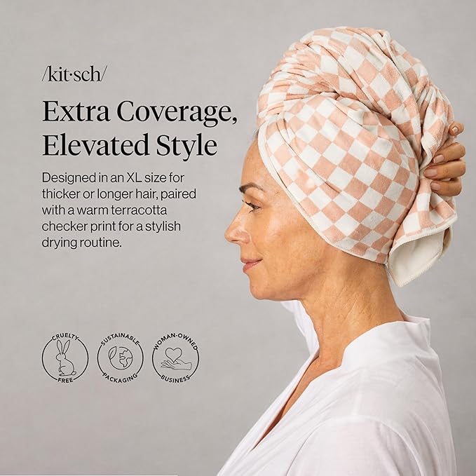 Kitsch Plush Microfiber Hair Towel Wrap - Image 2