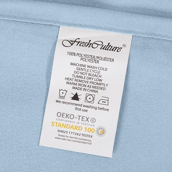 FreshCulture Twin XL Flat Sheets Only 2 Pack - Image 7