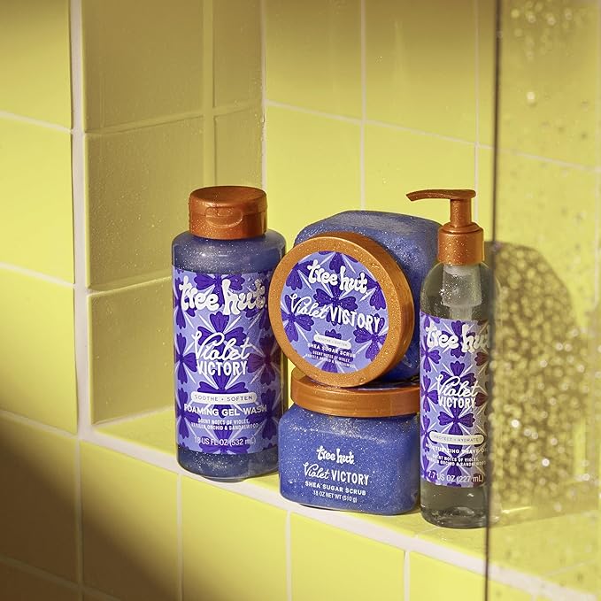 Tree Hut Violet Victory Foaming Gel Wash, Hydrating & Moisturizing Body Wash - Image 7