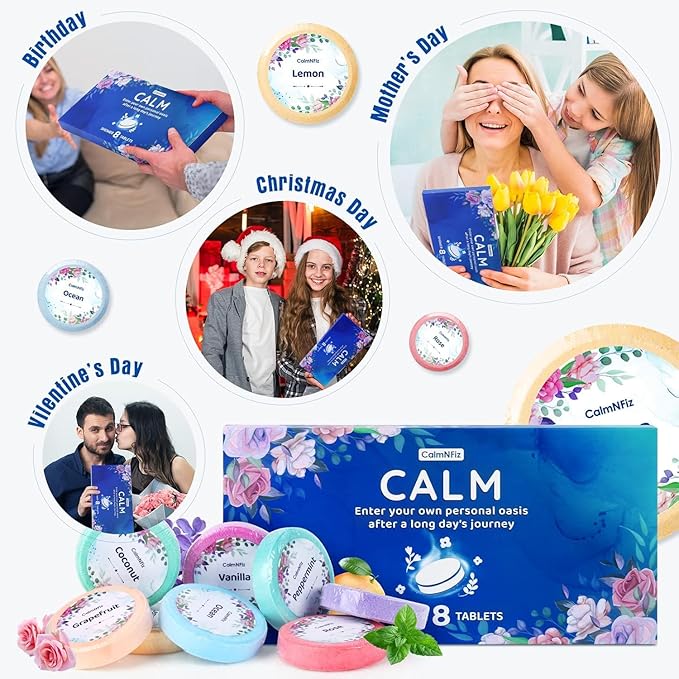 CalmNFiz Shower Steamers Aromatherapy 16 Pack – Gifts - Image 7