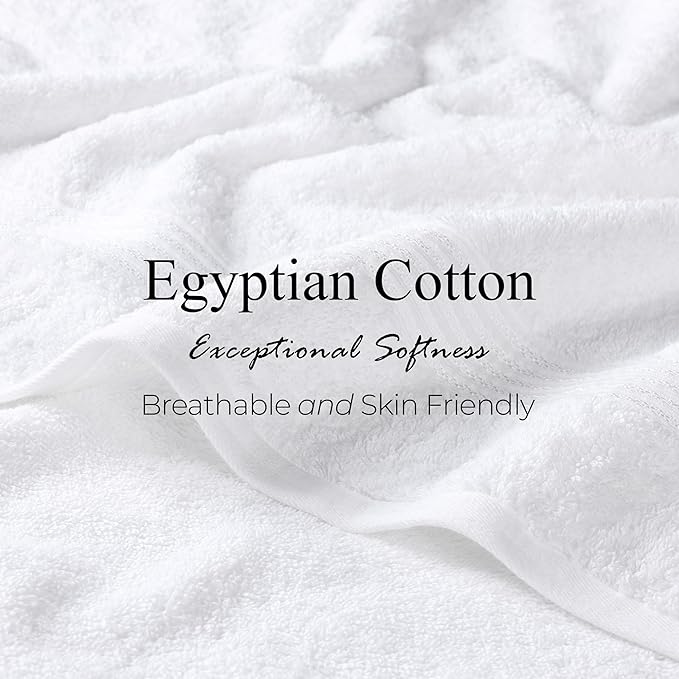 Superior Egyptian Cotton 6-Piece Towel Set, Bathroom Essentials, Towels - Image 7