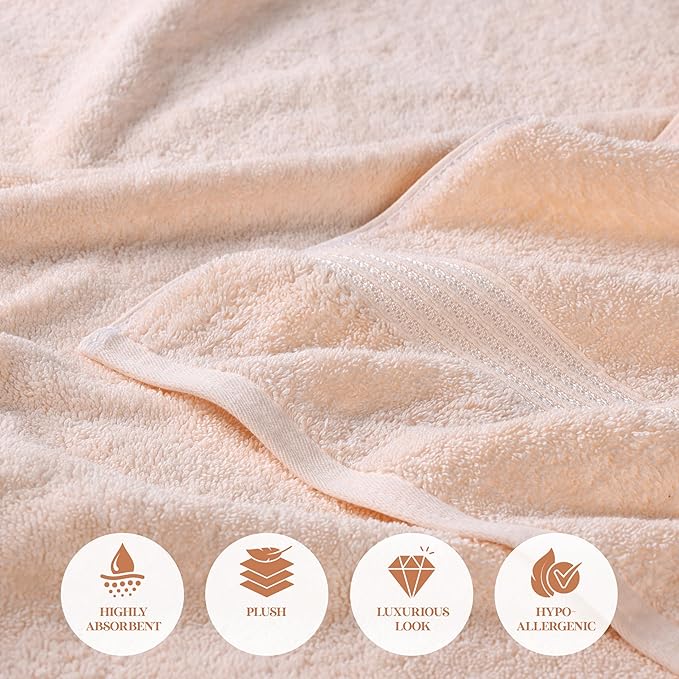 Superior Egyptian Cotton 6-Piece Towel Set, Bathroom Essentials, Towels - Image 8