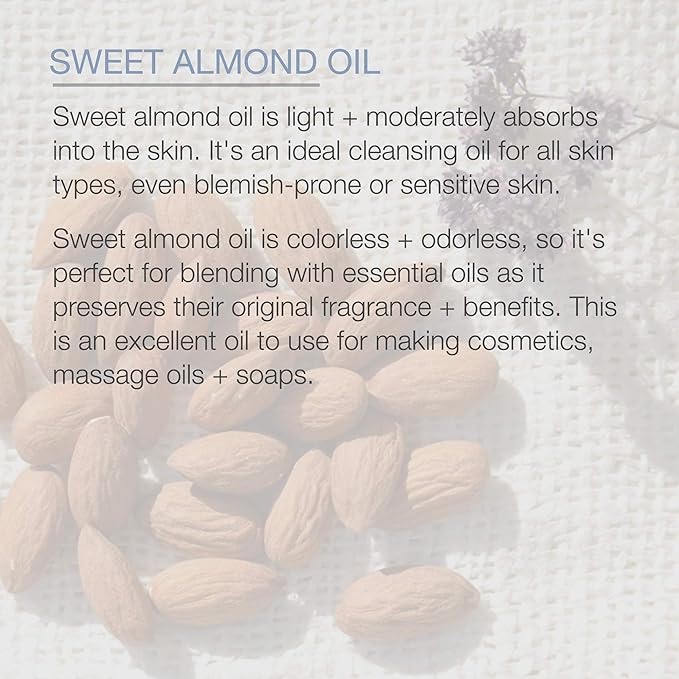 Pure Body Naturals Sweet Almond Oil - Image 5