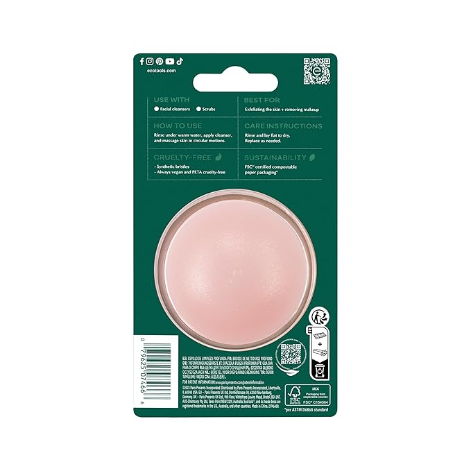EcoTools Mini Facial Cleansing Brush, Infused - Image 9