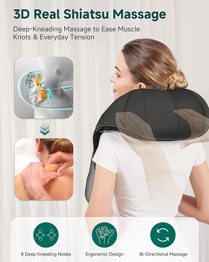 Snailax Shiatsu Neck and Shoulder Massager - Image 2