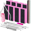 FANDAMEI Nail Buffers and Files, Nail Care Kit, Nail Cuticle Tools Set by FANDAMEI