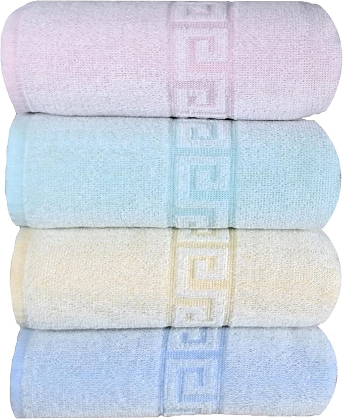 BolBom*S 100% Cotton Bath Towels, 4 Pack, Light Weight, Super Absorbent and - Image 5