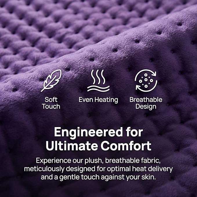Heating Pad for Back/Neck/Shoulder Pain Relief, Moist & Dry Heat Warm Pad - Image 5