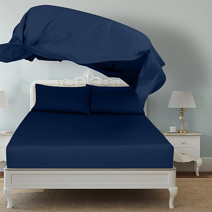 Royale Linens 2 Pack Bulk Flat Sheet Set - Image 3