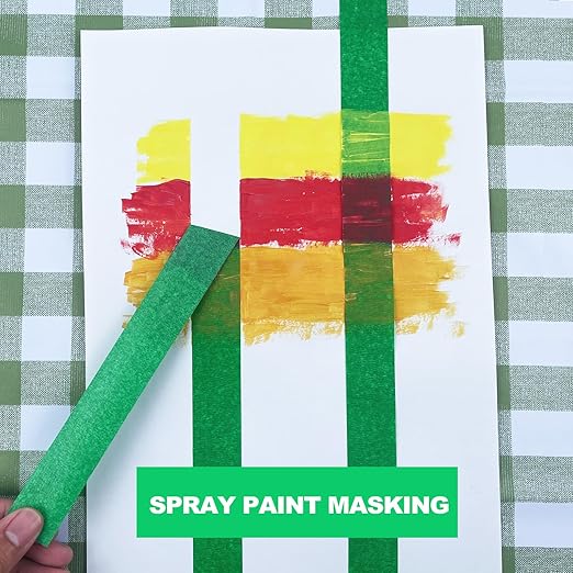 Bligo 10 Pack Green Painters Tape 1 Inch x 55 Yards, Medium Adhesive Masking Tape Bulk (550 Total Yards), Residue-Free for Painting, DIY Crafting, Indoor & Outdoor Use