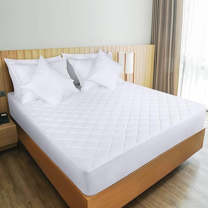 Utopia Bedding Quilted Fitted Mattress Pad, Full Size, Elastic Fitted Mattress - Image 6