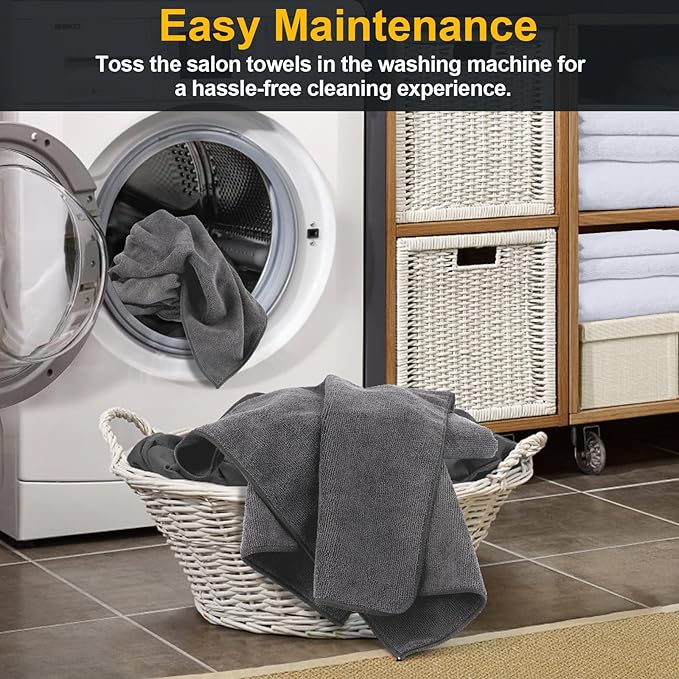 UNIMADE Salon Towels 2 Pack, Super Soft Microfiber Gym Towels, Highly Absorbent - Image 5