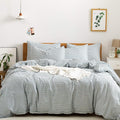 JELLYMONI 100% Natural Cotton 2pcs Striped Duvet Cover Sets, by JELLYMONI
