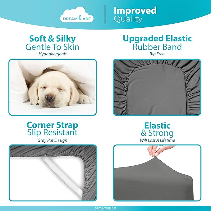 DREAMCARE Cal King Fitted Sheet Only - Image 6