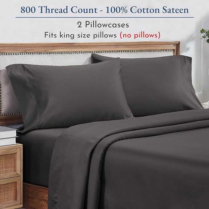 Heirloom Soft, Smooth & Thick Certified 800 Thread Count 100% Cotton Sateen - Image 4