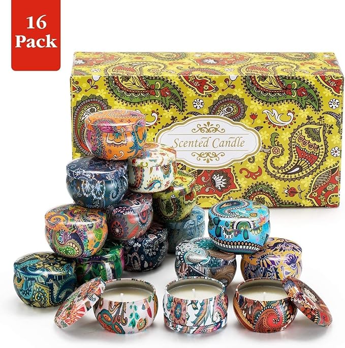 Howemon Scented Candles Gift Set, Natural Soy Wax Portable Travel Tin - Image 7