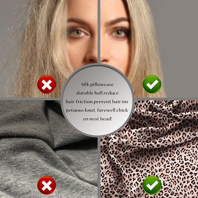Mulberry Silk Pillowcase for Hair and Skin Queen Size Leopard Print Silk Pillow - Image 4