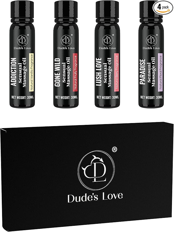 Organic Sensual Safe to Lick Body Massage Oils by DudesLove