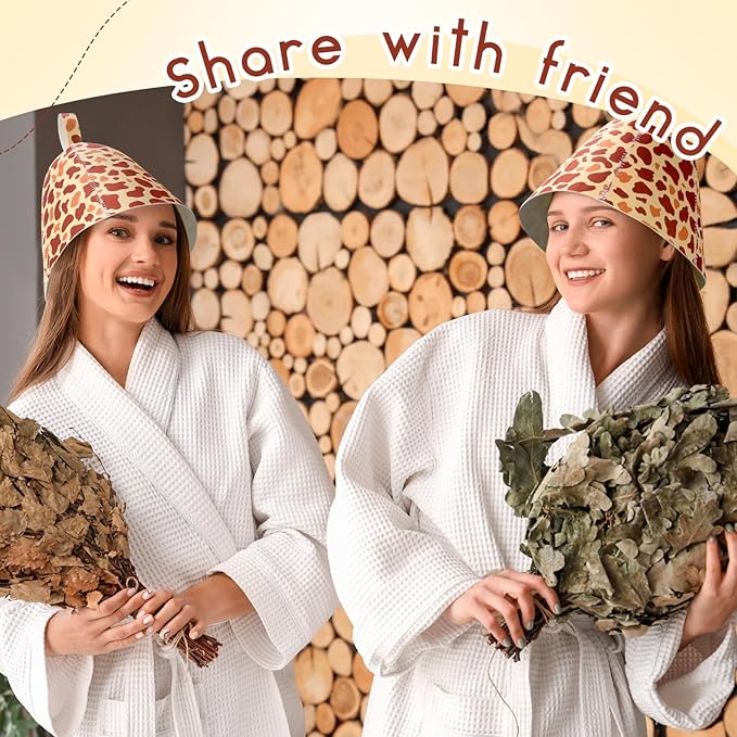 JaGely Sauna Hat for Men Women Sauna Hat Vaporarium Cap Russian Banya Cap for - Image 3