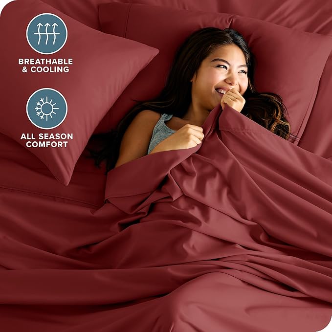 Bare Home Split Head Flex King Sheet Set - Image 4